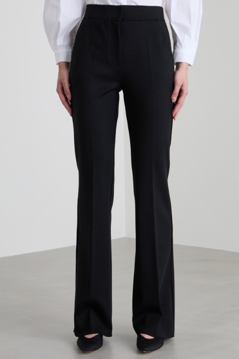Pantaloni dritti in jersey