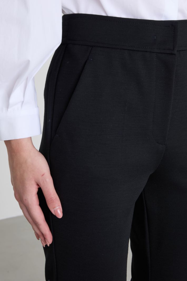 Straight jersey trousers Intrend - 4