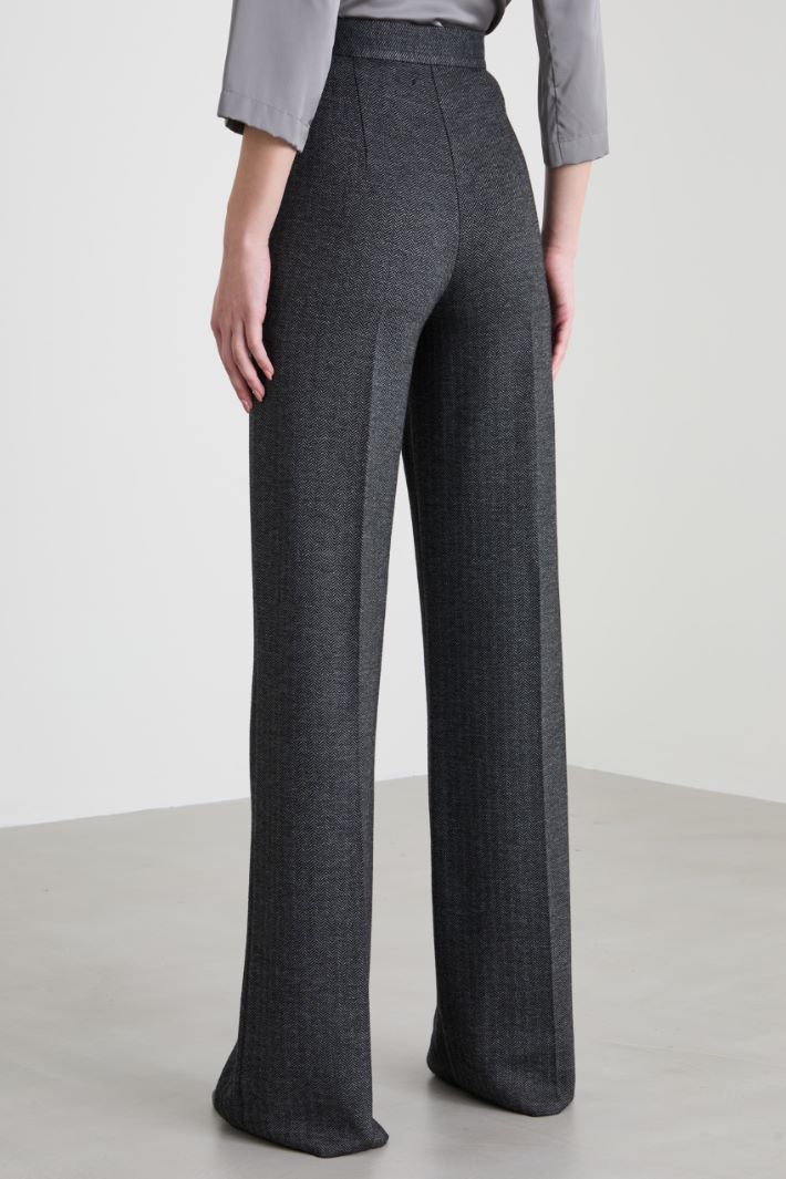 Pantaloni a palazzo in jersey Intrend - 3