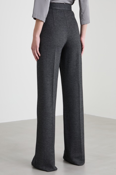 Pantalón palazzo de punto