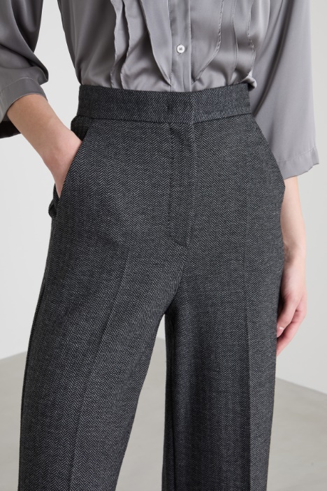 Pantalón palazzo de punto