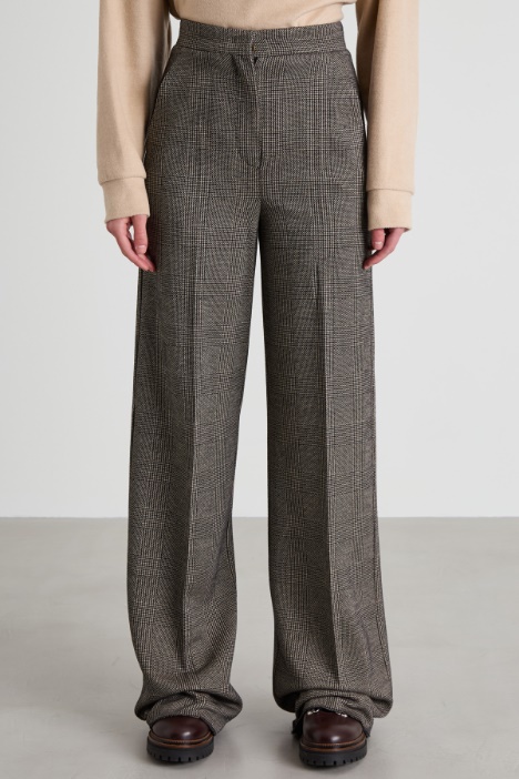 Pantalones de jersey teñidos en hilo