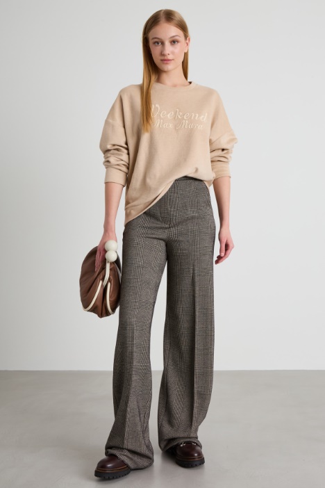 Pantaloni in jersey tinto filo Intrend