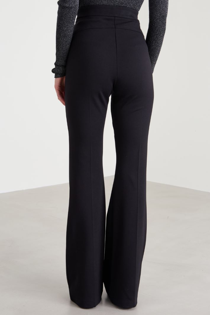 Flared jersey trousers Intrend - 3