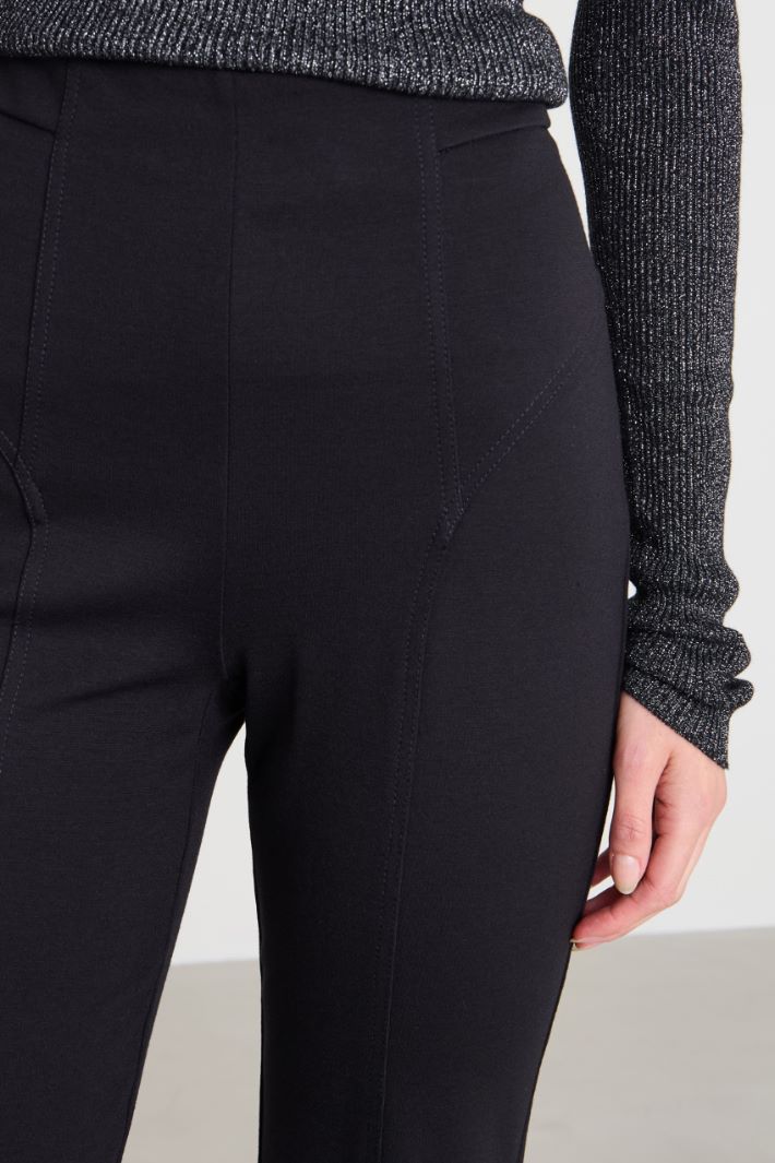 Flared jersey trousers Intrend - 4