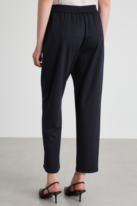 Pantaloni in jersey jacquard