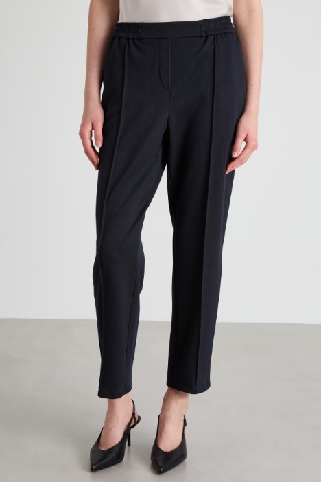 Pantaloni in jersey jacquard