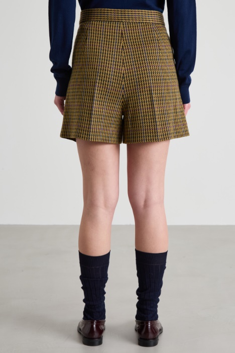 Shorts in jersey con pinces