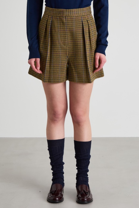 Shorts in jersey con pinces