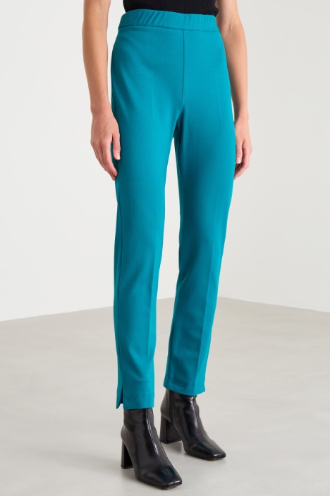 Pantaloni slim in jersey
