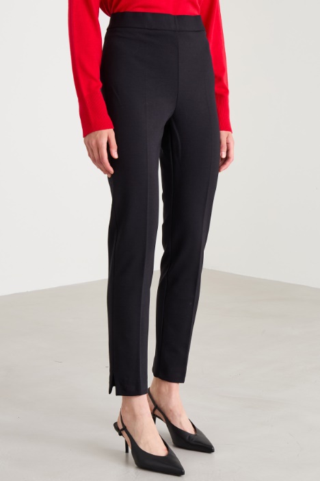 Pantaloni slim in jersey