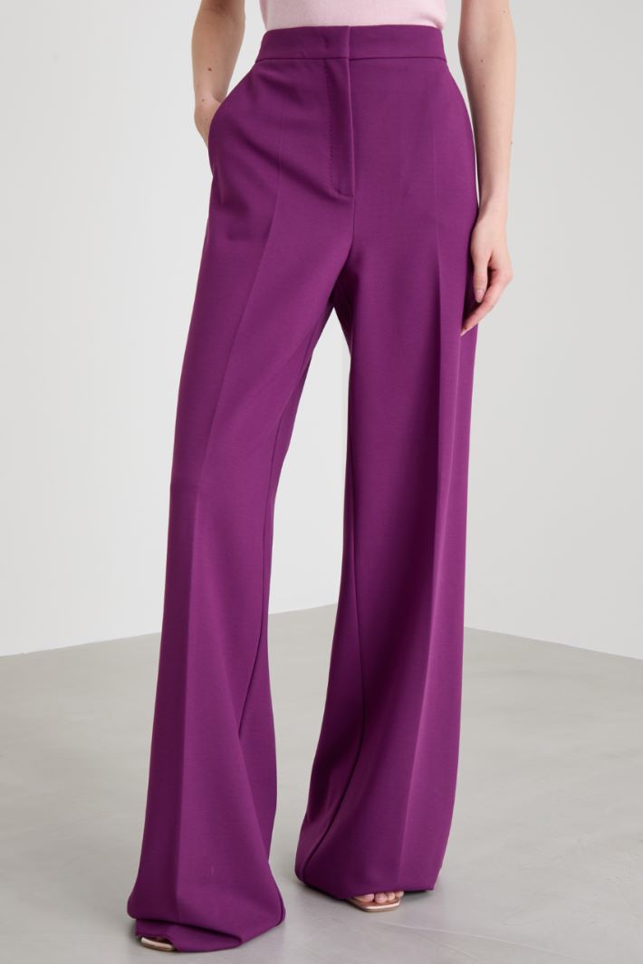 Pantaloni a palazzo in jersey Intrend - 4