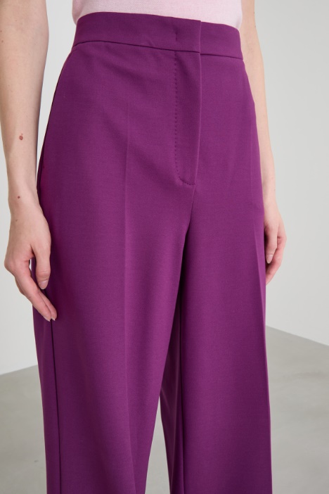 Pantalones palazzo de punto