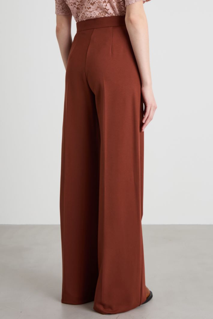Pantaloni a palazzo in jersey Intrend - 3
