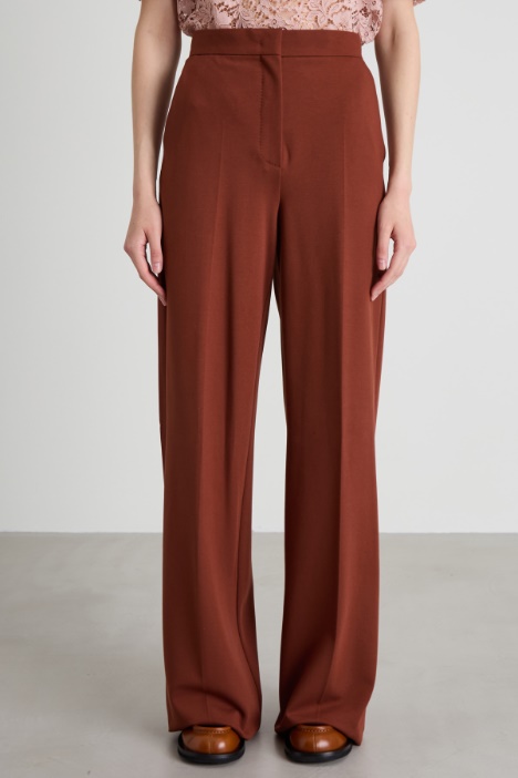 Pantaloni a palazzo in jersey