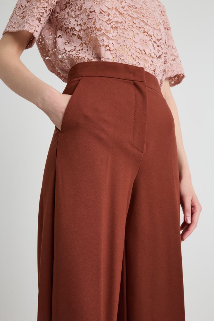 Pantaloni a palazzo in jersey Intrend - 2