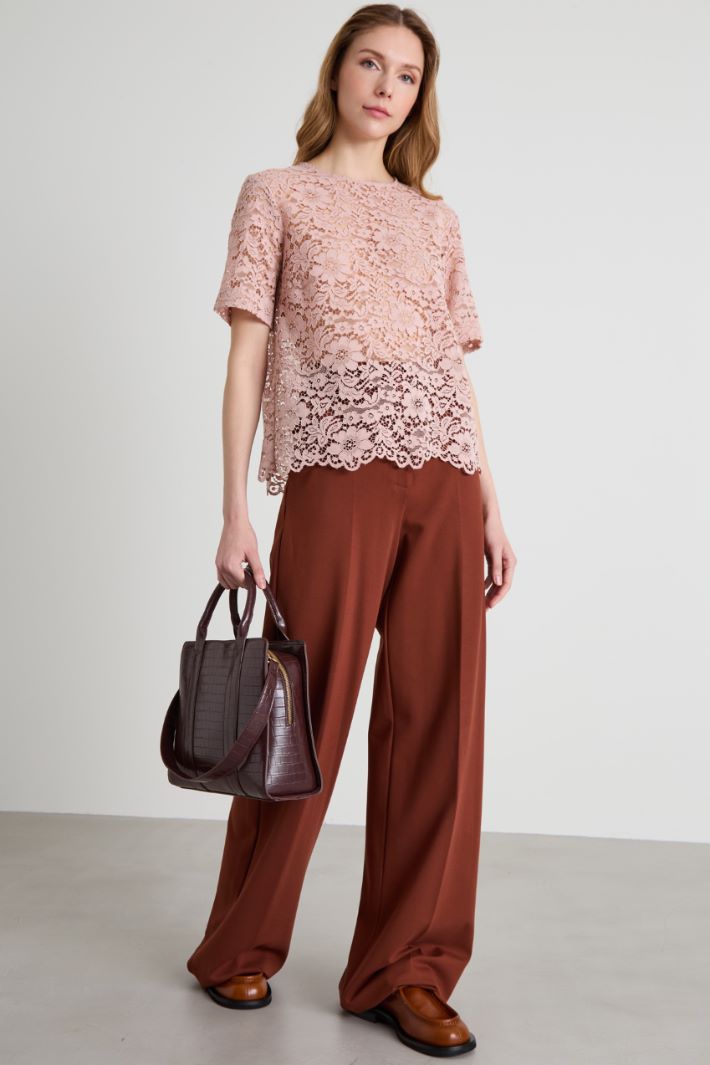 Pantaloni a palazzo in jersey Intrend