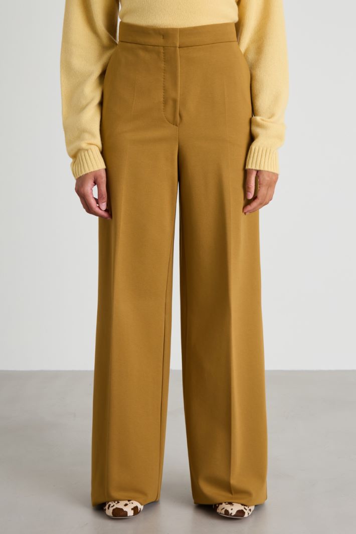 Pantaloni a palazzo in jersey Intrend - 4