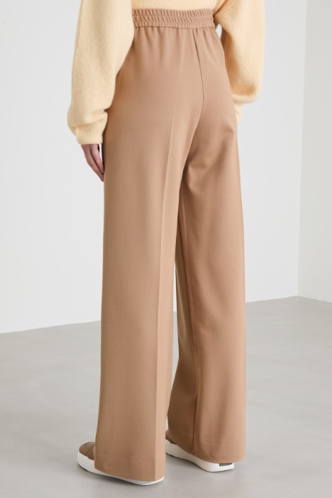 Pantaloni ampi in jersey