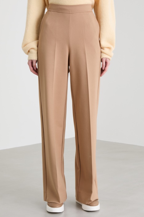 Pantaloni ampi in jersey