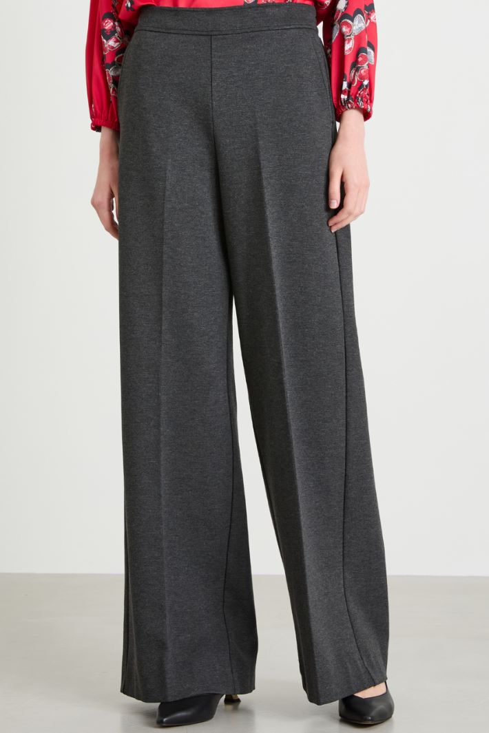 Wide-fit jersey trousers Intrend - 2