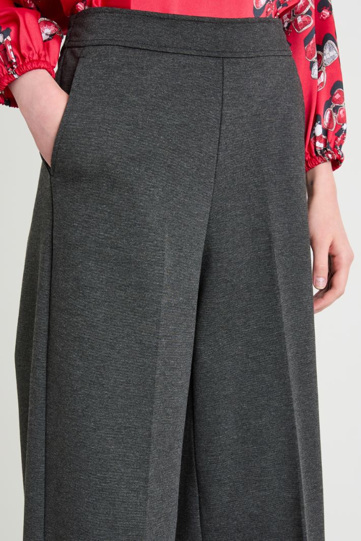 Wide-fit jersey trousers Intrend - 4