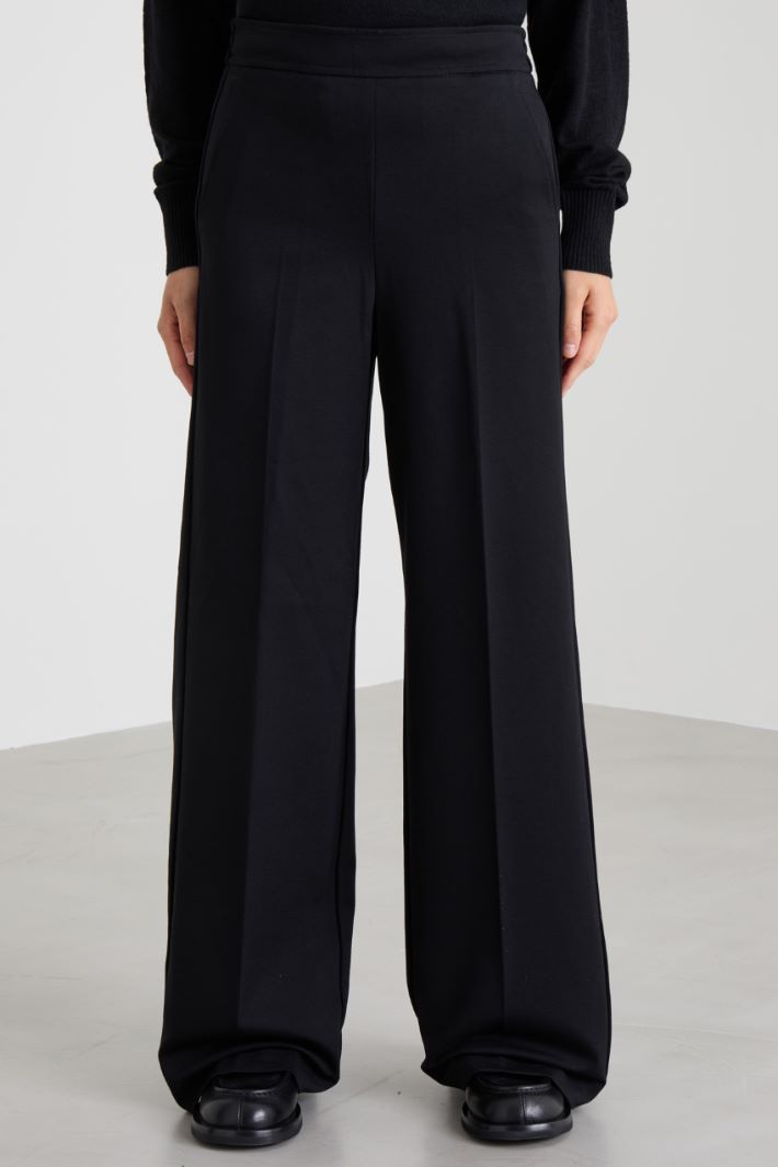 Wide-fit jersey trousers Intrend - 2