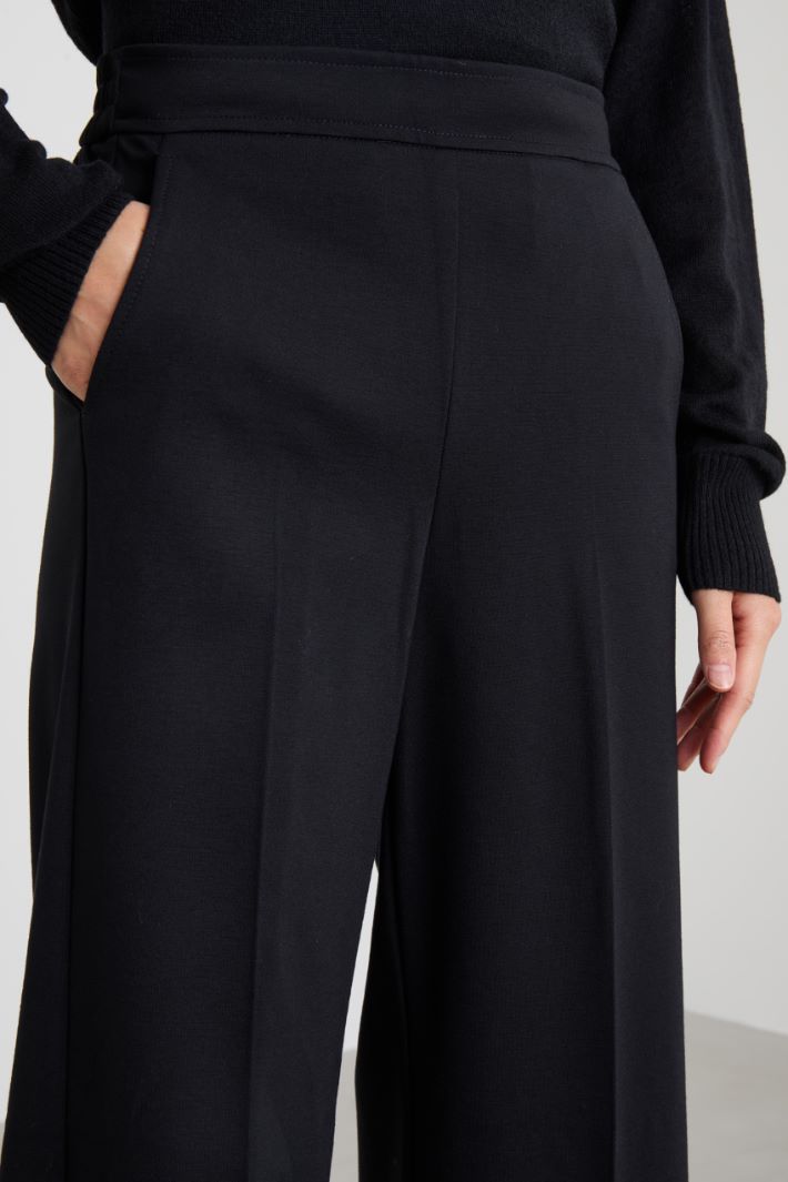 Wide-fit jersey trousers Intrend - 4