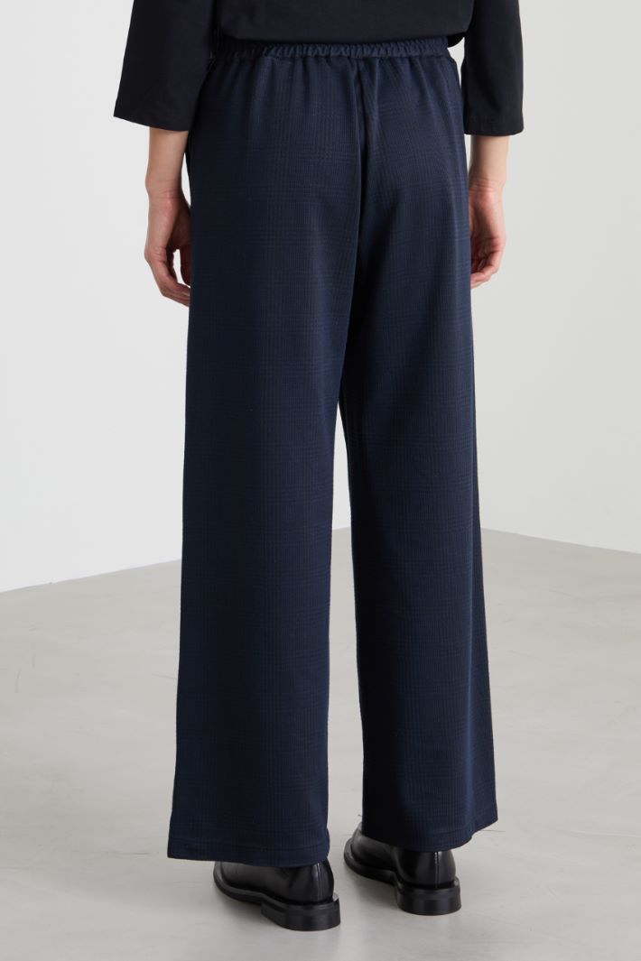Pantaloni ampi in jersey jacquard Intrend - 3