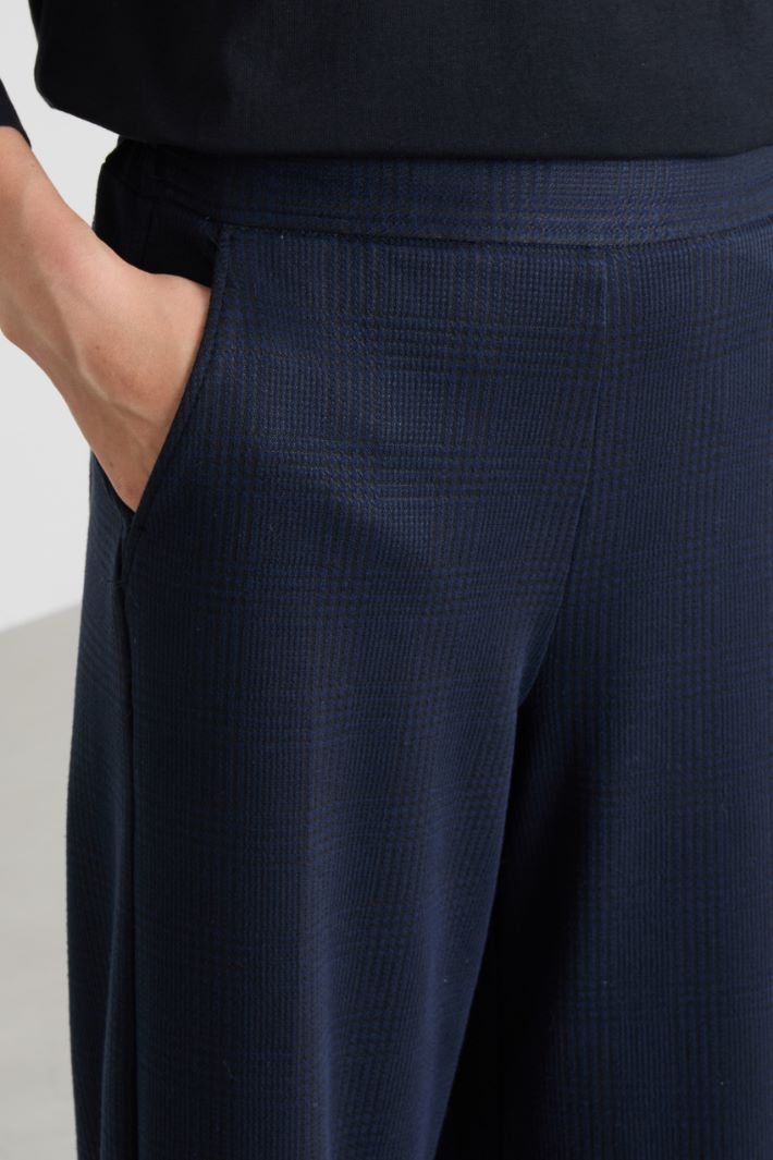 Pantaloni ampi in jersey jacquard Intrend - 4