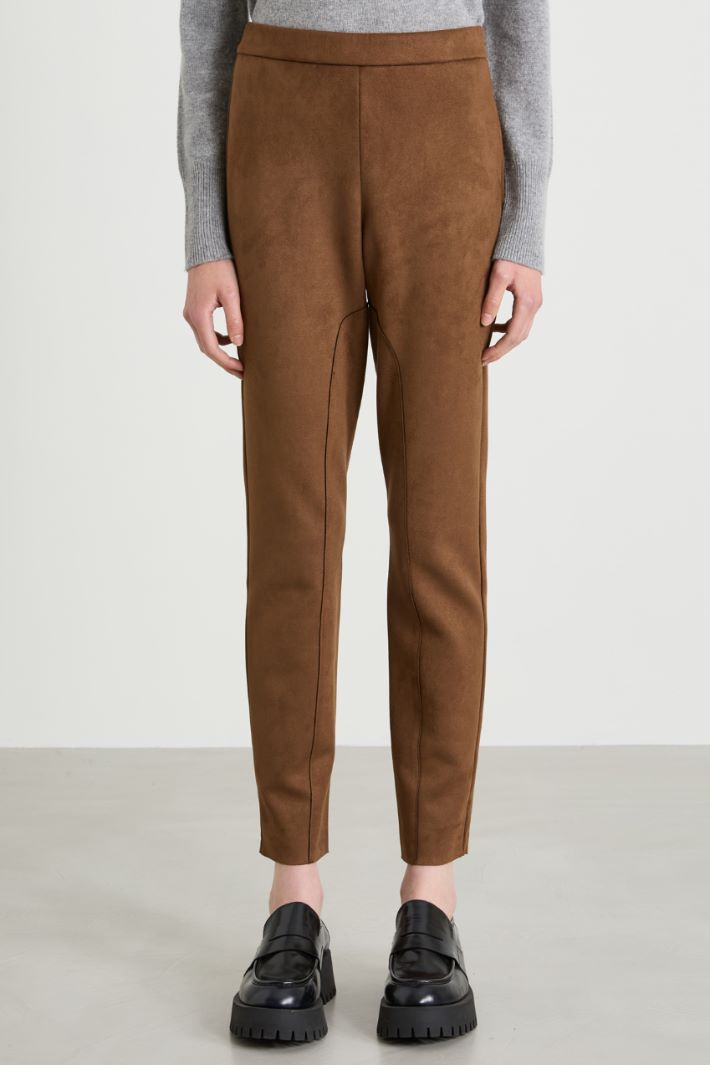 Suede-effect skinny trousers Intrend - 2