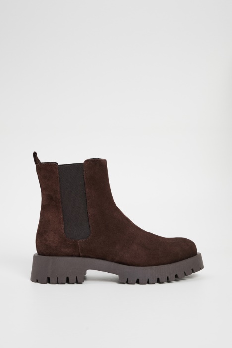 Suede effect ankle boots Intrend