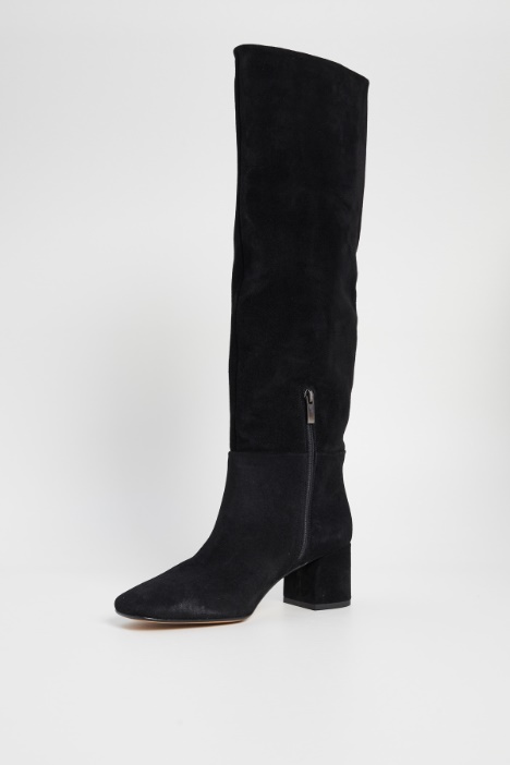 Botas de ante con tacón