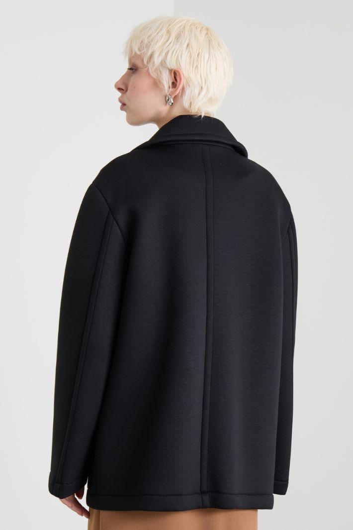 Compact jersey pea coat Intrend - 3