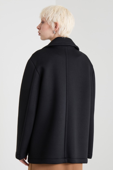 Caban in jersey compatto