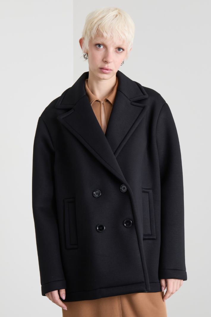 Compact jersey pea coat Intrend - 2