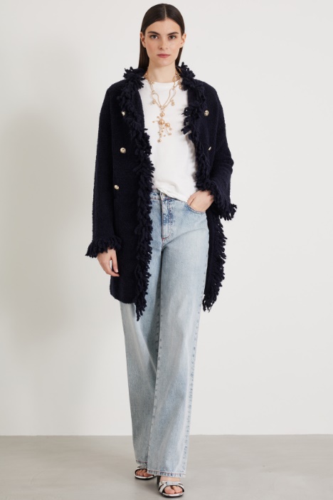 Boucle knit jacket Intrend