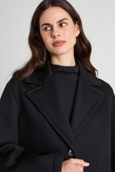 Cappotto in jersey compatto