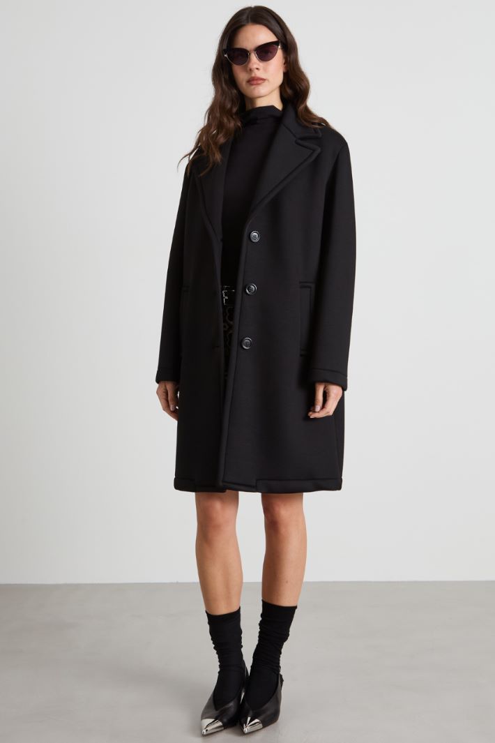 Compact jersey coat Intrend