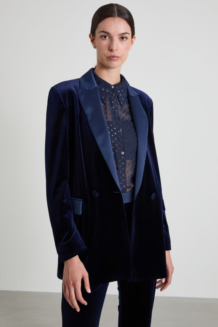 Blazer in velluto