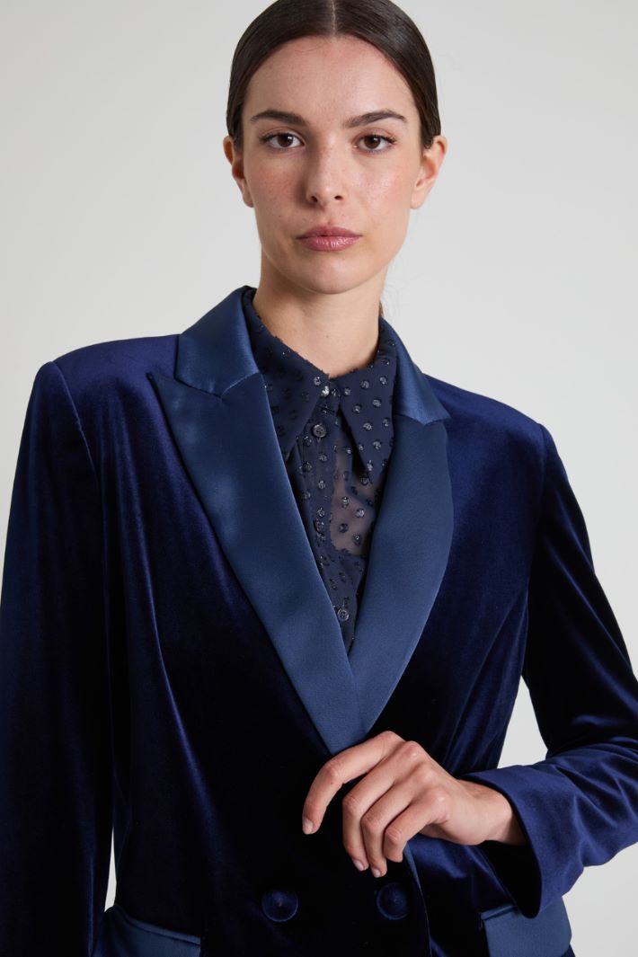 Blazer in velluto