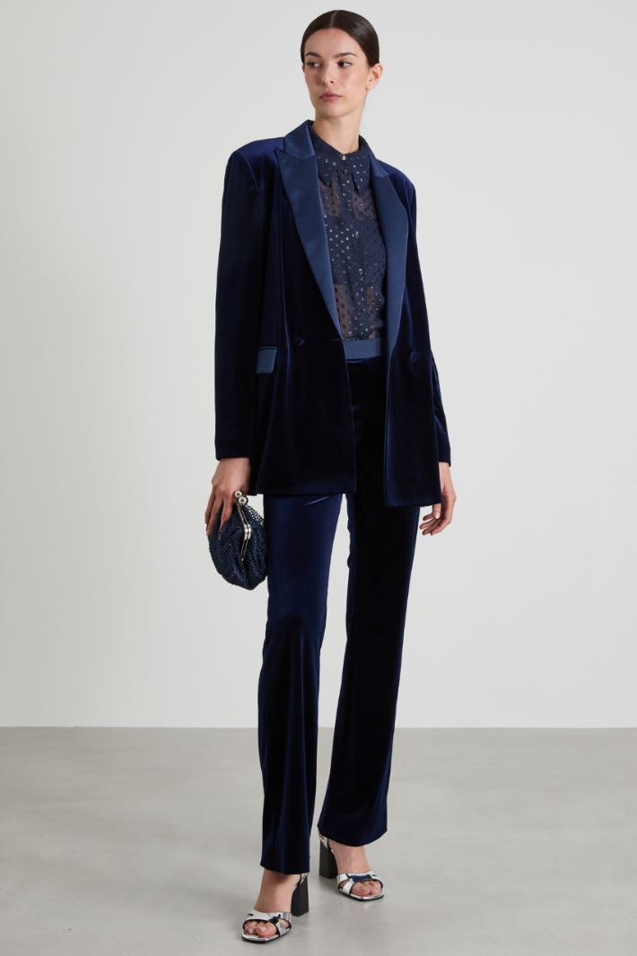 Blazer in velluto