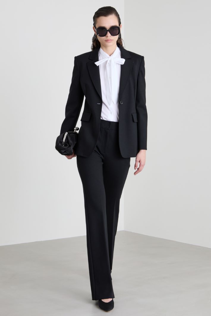 Blazer monopetto in jersey