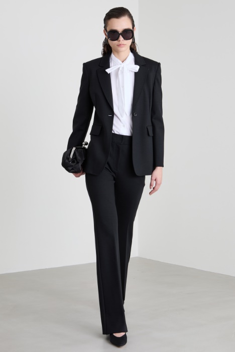 Single-breasted jersey blazer Intrend
