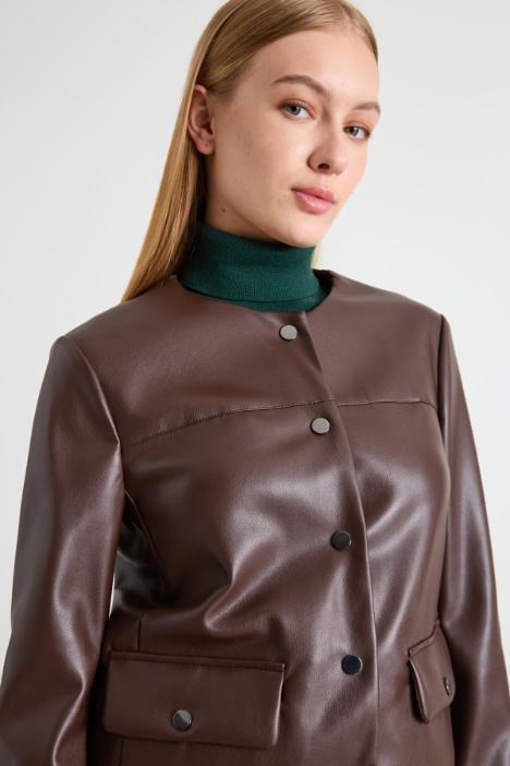 Giacca in similpelle