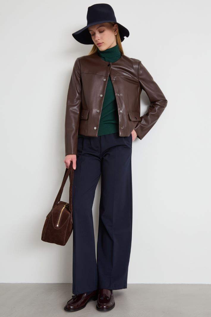 Faux leather jacket Intrend - 3