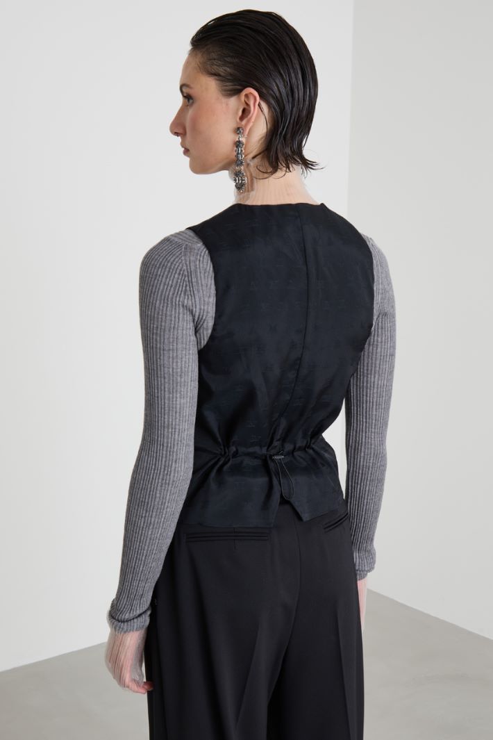 Viscose jersey waistcoat Intrend - 2