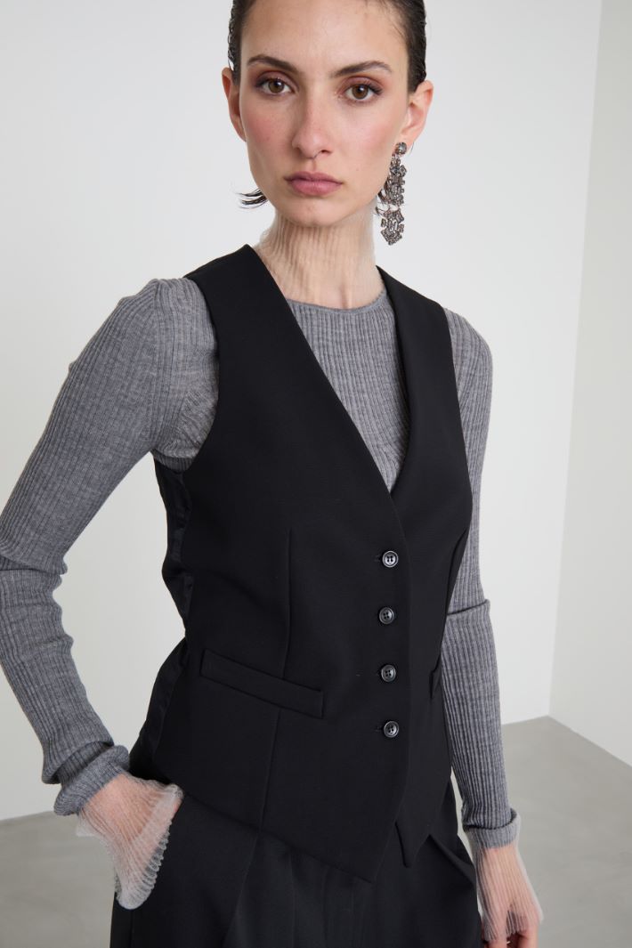 Viscose jersey waistcoat Intrend - 4