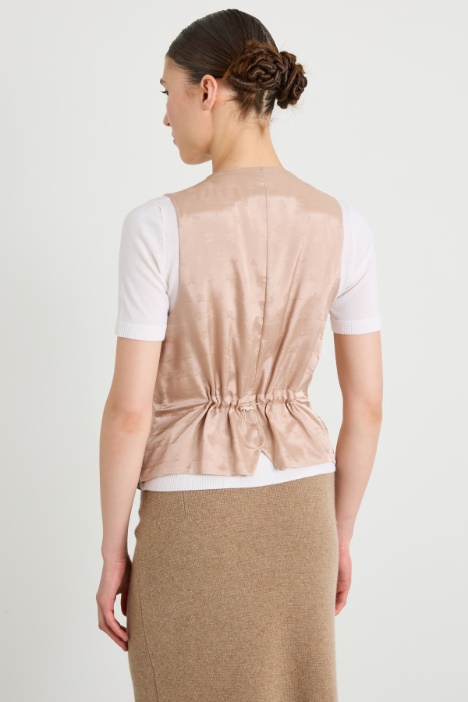 Chaleco de punto de viscosa