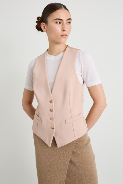 Viscose jersey waistcoat Intrend